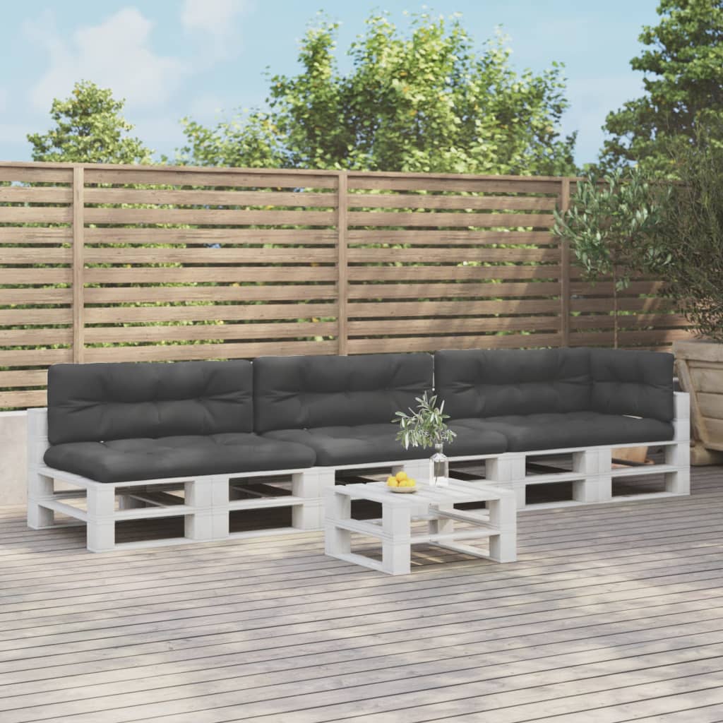 Podušky Na Palety 7 Ks Krémové Textil