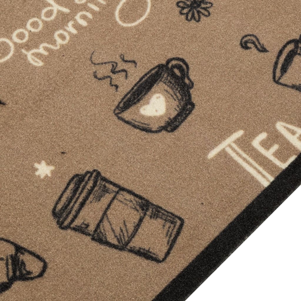 Kuchyňský Koberec Omyvatelný Ráno Hnědý Samet Tmavě Hnědá