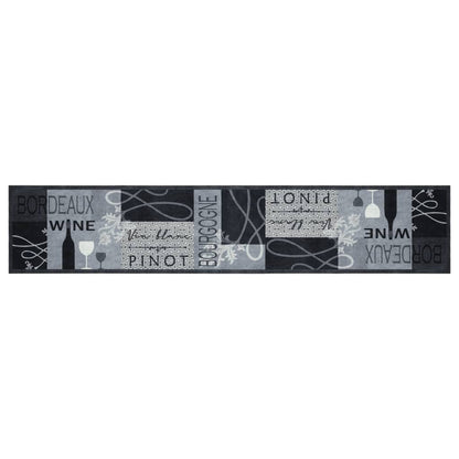 Kuchyňský Koberec Omyvatelný Víno Šedý Samet Vínová