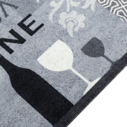 Kuchyňský Koberec Omyvatelný Víno Šedý Samet Vínová