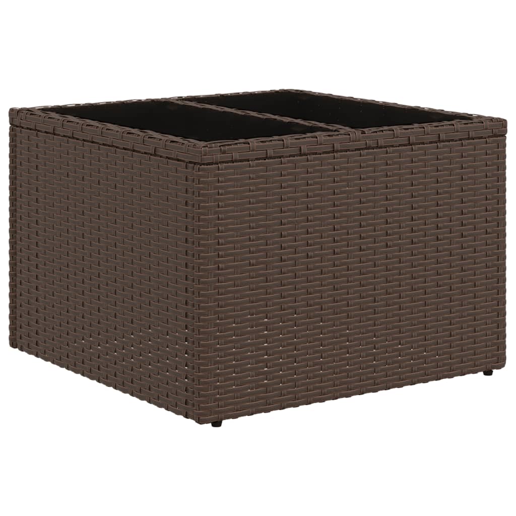 10Dílná Zahradní Sedací Souprava S Poduškami Hnědá Polyratan
