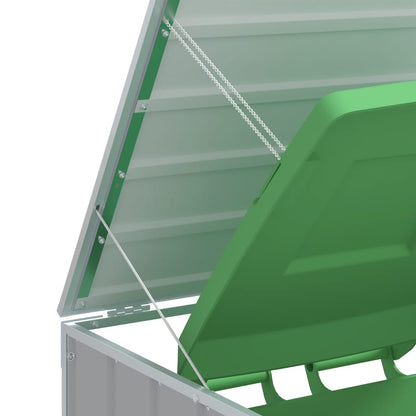 Box Na 3 Popelnice Šedý 216 X 81 X 115 Cm Ocel