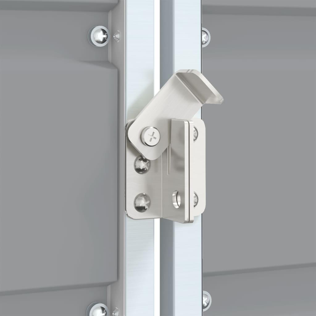 Box Na 3 Popelnice Šedý 216 X 81 X 115 Cm Ocel