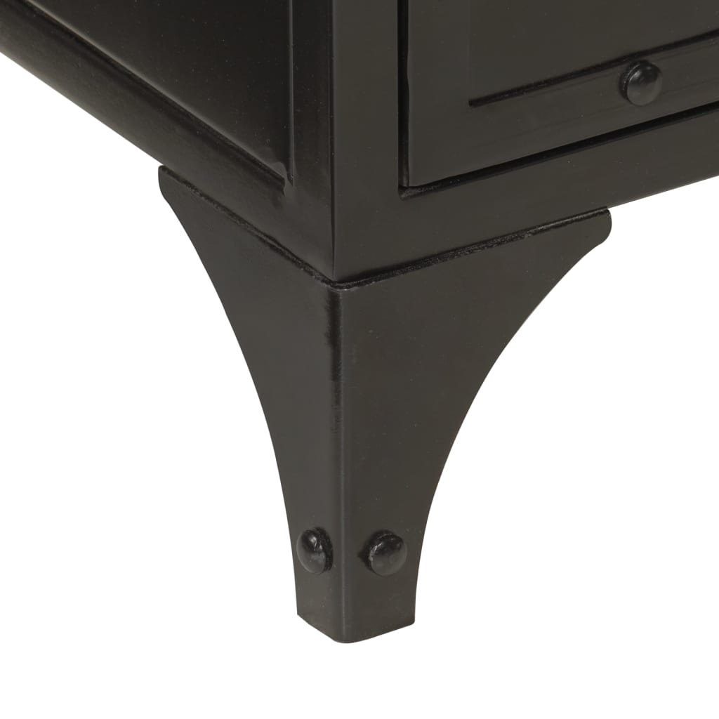 Koupelnová Skříňka 40 X 27 X 180 Cm Železo A Masivní Mangovník