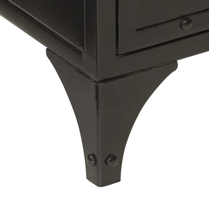 Koupelnová Skříňka 40 X 27 X 180 Cm Železo A Masivní Mangovník