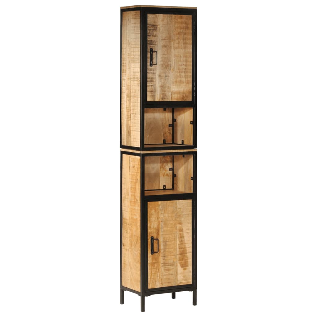 Koupelnová Skříňka 40 X 27 X 180 Cm Železo A Masivní Mangovník