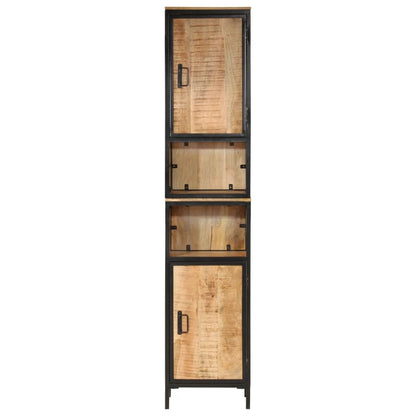 Koupelnová Skříňka 40 X 27 X 180 Cm Železo A Masivní Mangovník