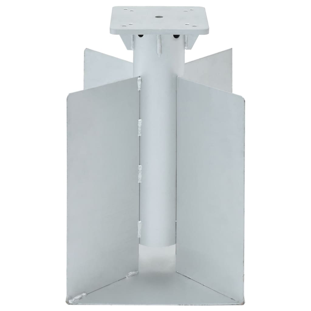 Zemní Kotva Pro Slunečník Stříbrná 27,5 X 27,5 X 45 Cm Ocel