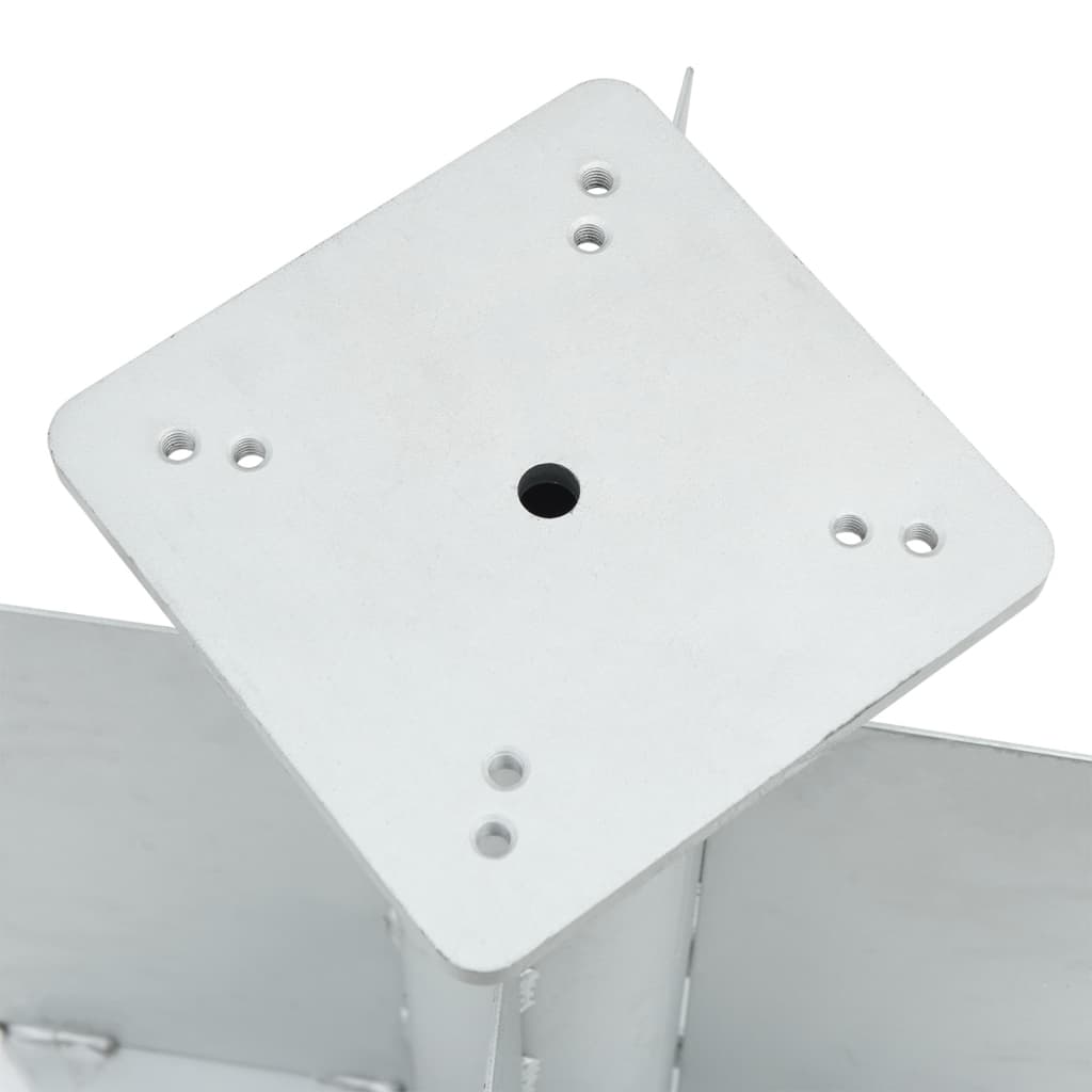 Zemní Kotva Pro Slunečník Stříbrná 27,5 X 27,5 X 45 Cm Ocel