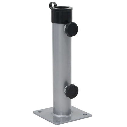 Základna Pro Slunečník Pro Tyč Ø 38/48 Mm Stříbrná Ocel