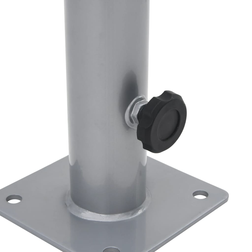 Základna Pro Slunečník Pro Tyč Ø 38/48 Mm Stříbrná Ocel