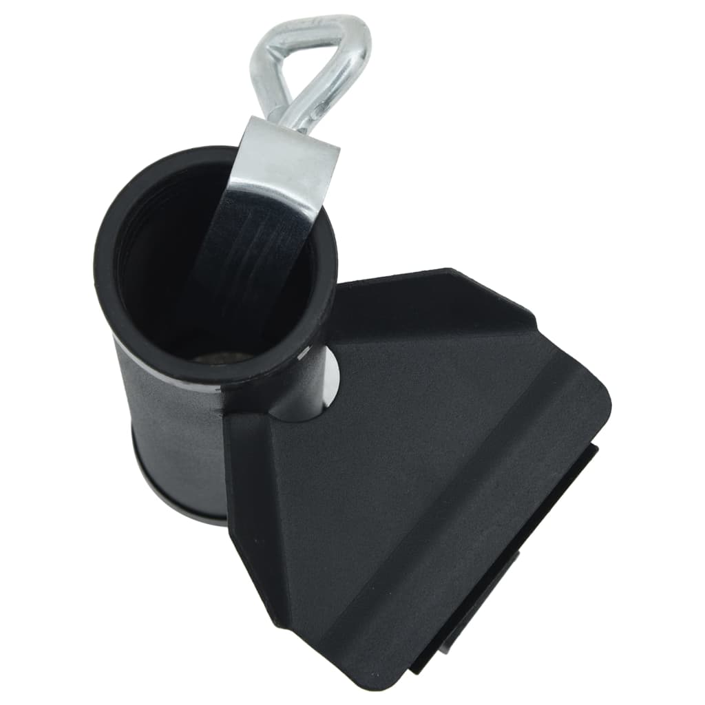 Svorky Na Slunečník Na Balkon 2 Ks 25–38 Mm Ocel Černá