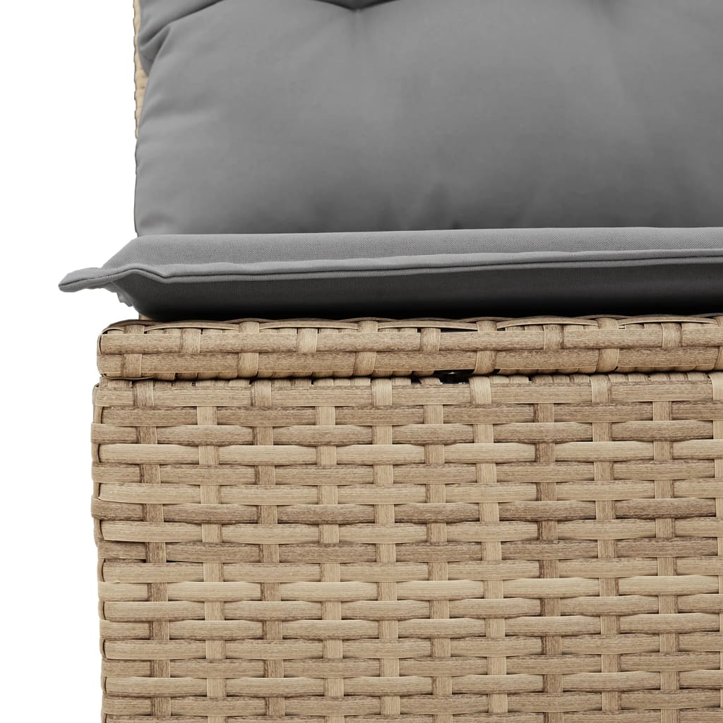 9Dílná Zahradní Sedací Souprava A Podušky Mix Béžové Polyratan