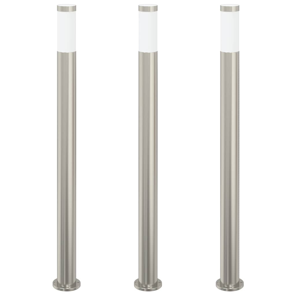 Sloupková Světla 3 Ks 110 Cm Nerezová Ocel Ip44