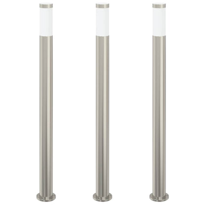 Sloupková Světla 3 Ks 110 Cm Nerezová Ocel Ip44