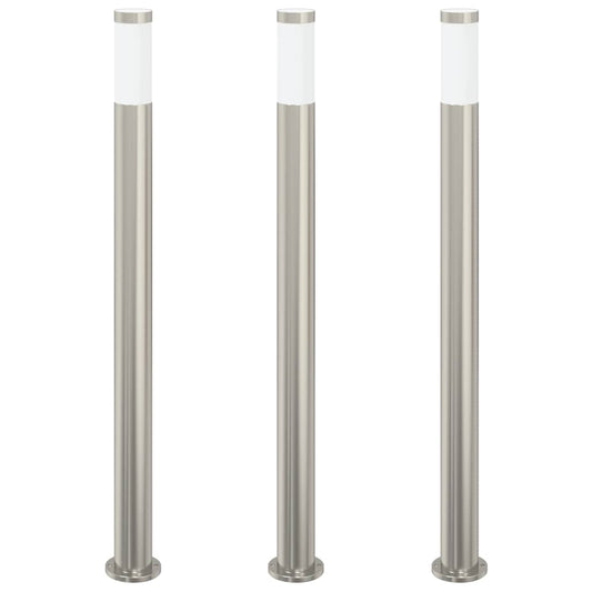 Sloupková Světla 3 Ks 110 Cm Nerezová Ocel Ip44