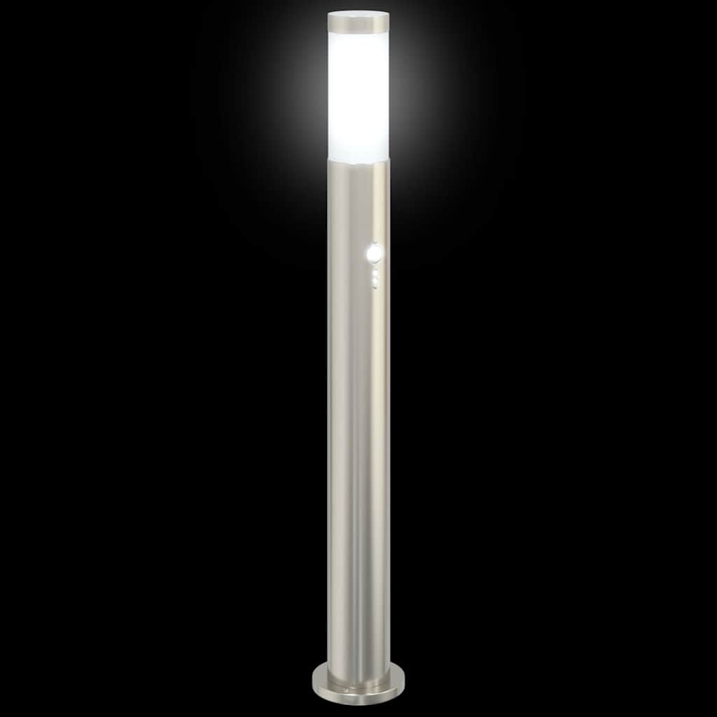 Sloupkové Svítidlo Se Senzorem 80 Cm Nerezová Ocel Ip44