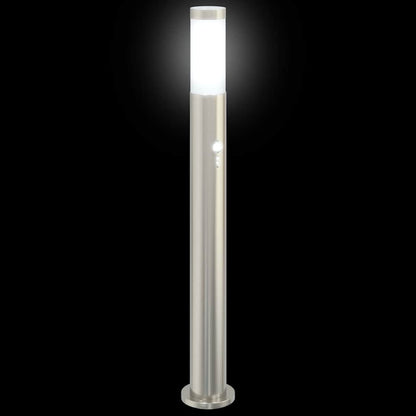 Sloupkové Svítidlo Se Senzorem 80 Cm Nerezová Ocel Ip44