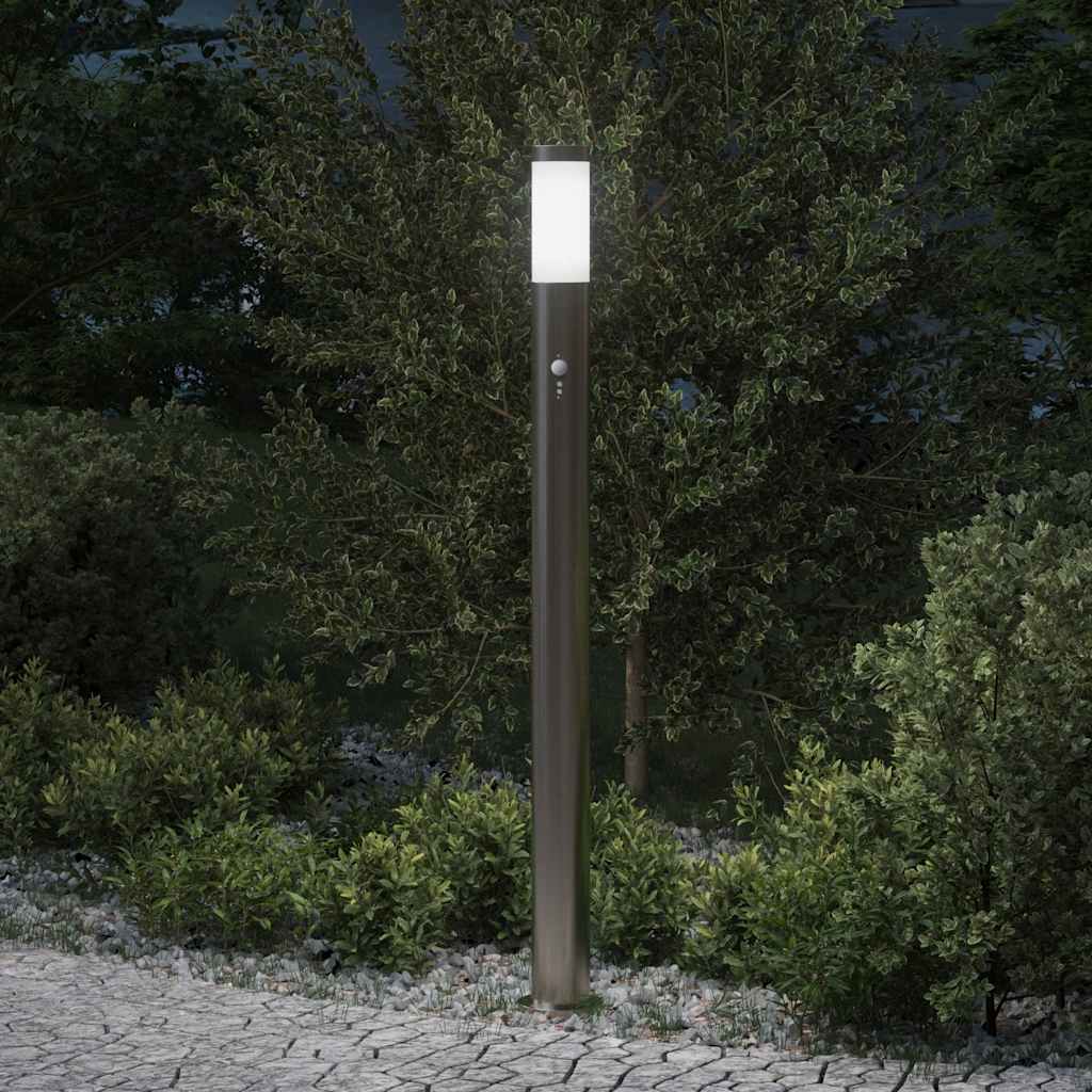 Sloupkové Svítidlo Se Senzorem 110 Cm Nerezová Ocel Ip44
