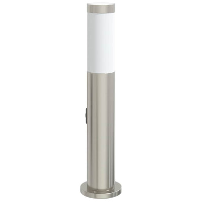 Sloupkové Svítidlo Se Zásuvkou 50 Cm Nerezová Ocel Ip44