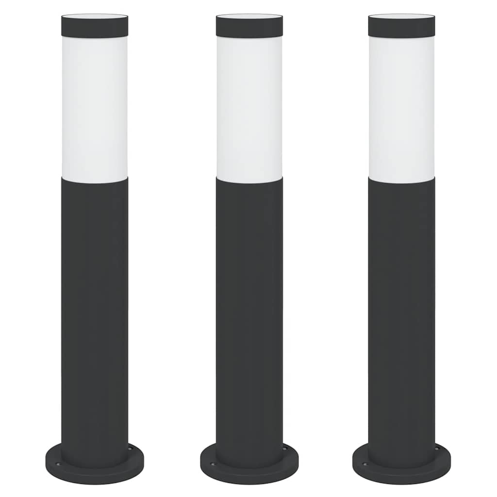 Sloupková Světla 3 Ks 50 Cm Nerezová Ocel Ip44