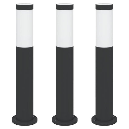 Sloupková Světla 3 Ks 50 Cm Nerezová Ocel Ip44