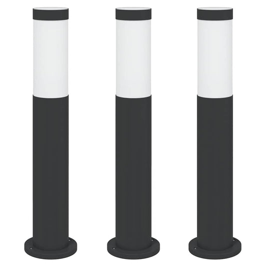 Sloupková Světla 3 Ks 50 Cm Nerezová Ocel Ip44