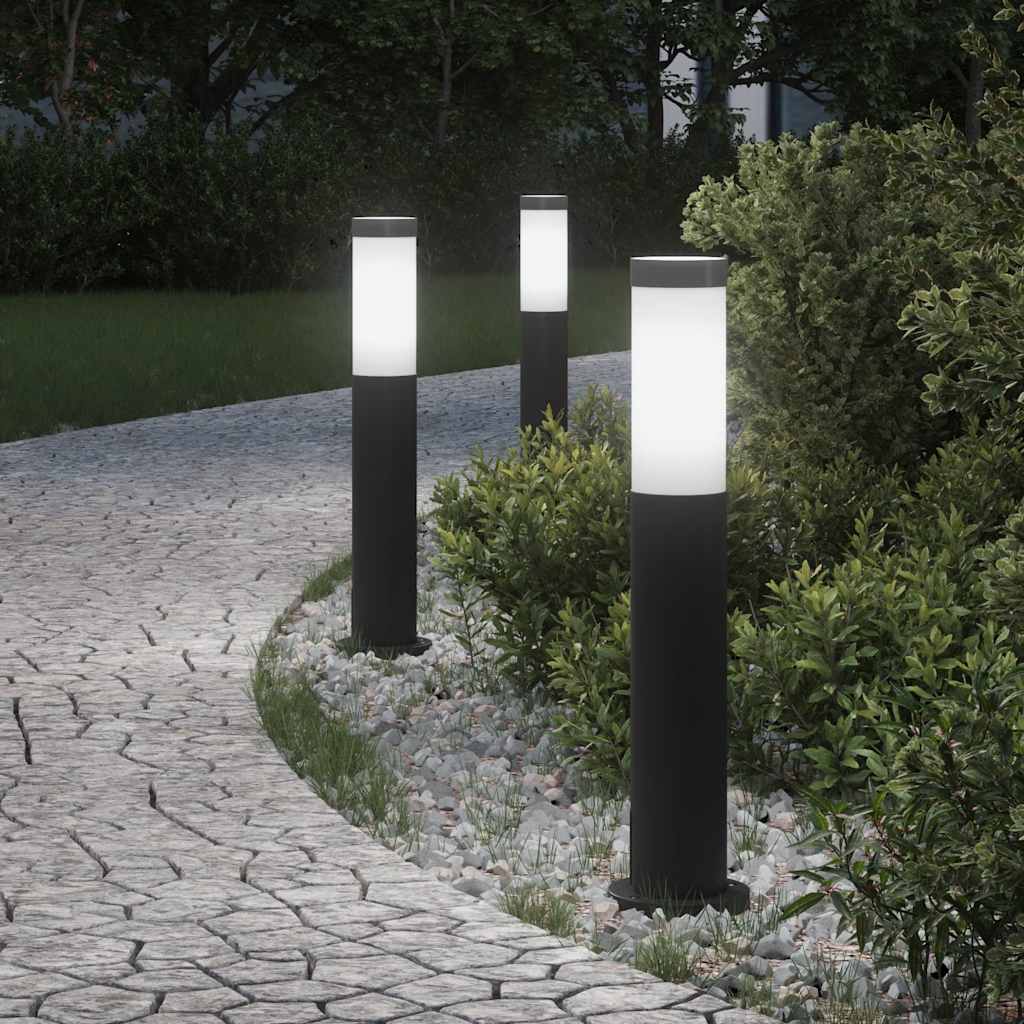 Sloupková Světla 3 Ks 50 Cm Nerezová Ocel Ip44