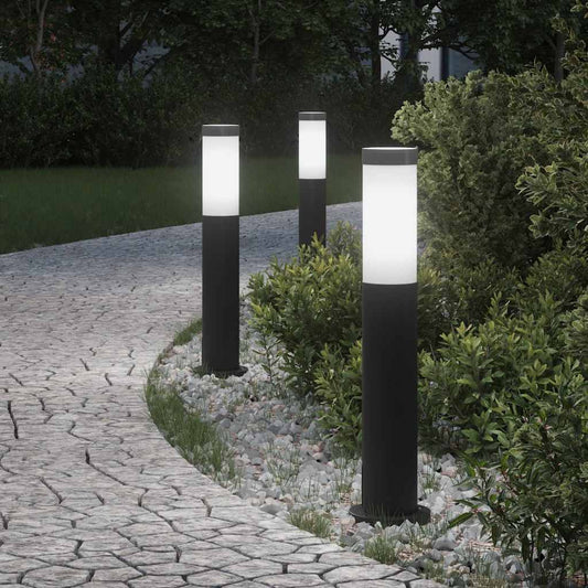 Sloupková Světla 3 Ks 50 Cm Nerezová Ocel Ip44
