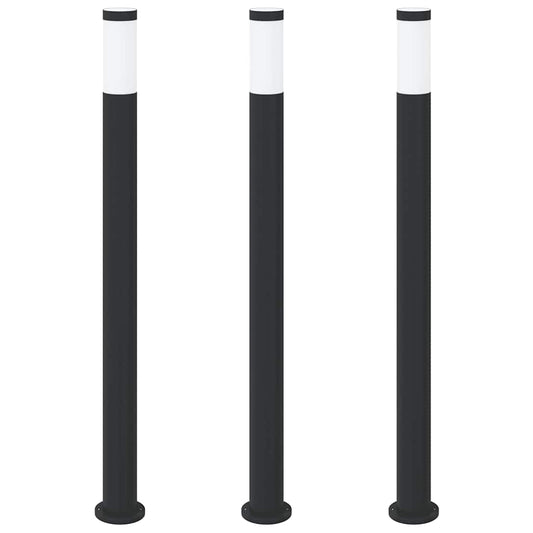 Sloupková Světla 3 Ks 110 Cm Nerezová Ocel Ip44
