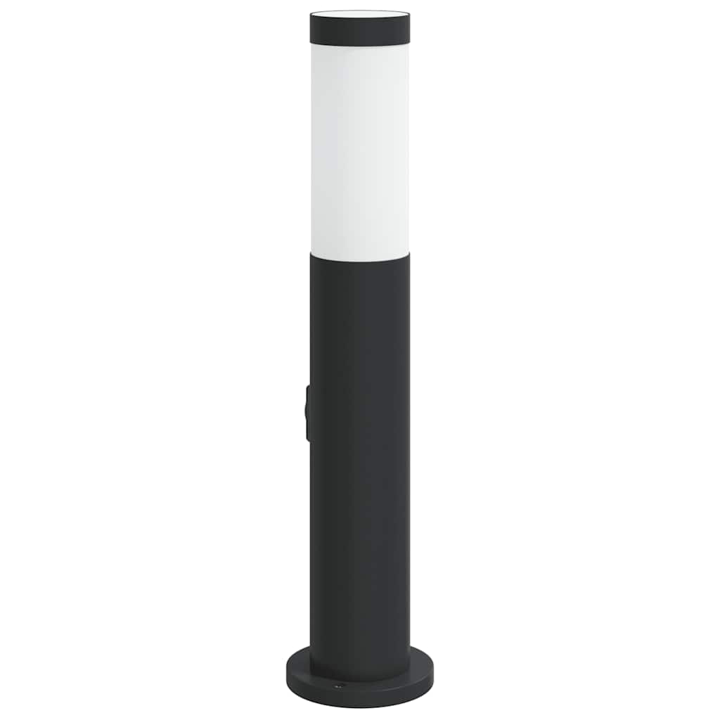 Sloupkové Svítidlo Se Zásuvkou 50 Cm Nerezová Ocel Ip44