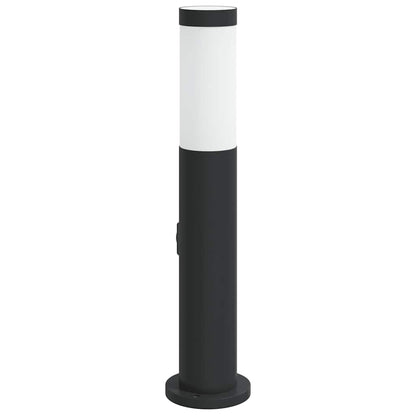Sloupkové Svítidlo Se Zásuvkou 50 Cm Nerezová Ocel Ip44