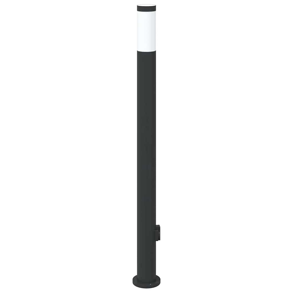 Sloupkové Svítidlo Se Zásuvkou 110 Cm Nerezová Ocel Ip44