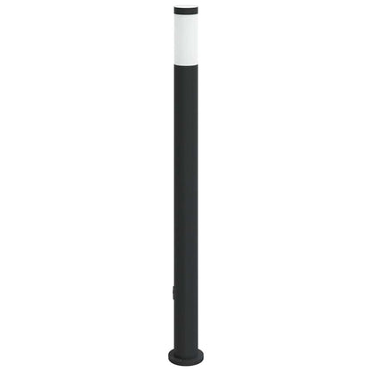 Sloupkové Svítidlo Se Zásuvkou 110 Cm Nerezová Ocel Ip44