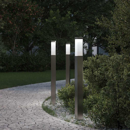 Sloupková Světla 3 Ks 80 Cm Nerezová Ocel Ip44