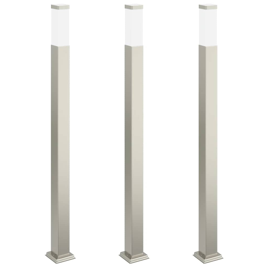 Sloupková Světla 3 Ks 110 Cm Nerezová Ocel Ip44