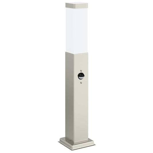 Sloupkové Svítidlo Se Senzorem 50 Cm Nerezová Ocel Ip44