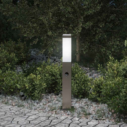Sloupkové Svítidlo Se Senzorem 50 Cm Nerezová Ocel Ip44
