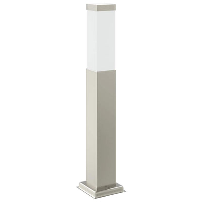 Sloupkové Svítidlo Se Zásuvkou 50 Cm Nerezová Ocel Ip44