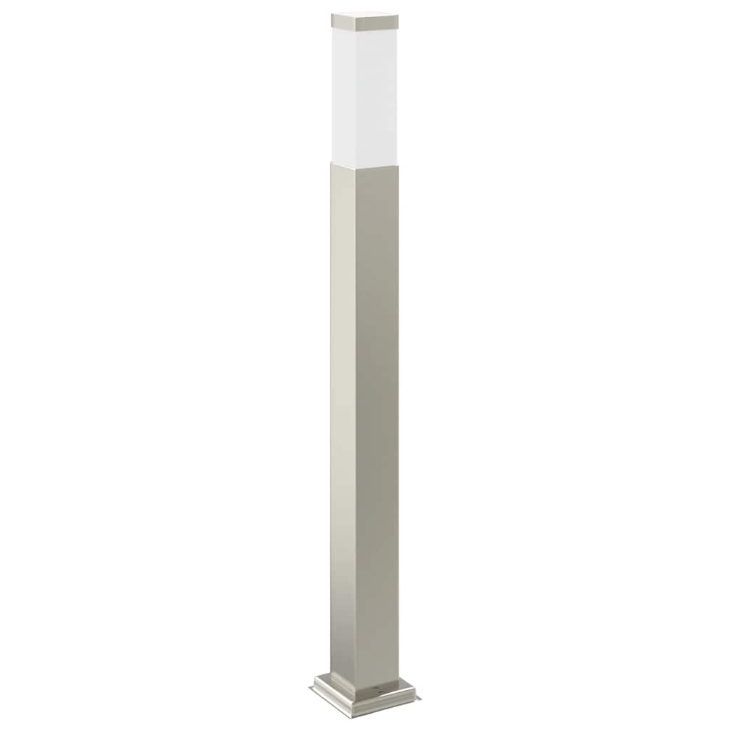 Sloupkové Svítidlo Se Zásuvkou 80 Cm Nerezová Ocel Ip44