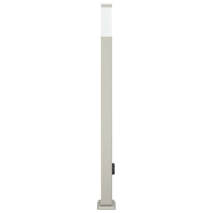 Sloupkové Svítidlo Se Zásuvkou 110 Cm Nerezová Ocel Ip44