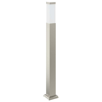 Sloupkové Svítidlo Se Senzorem A Zásuvkou 80 Cm Nerezová Ocel Ip44