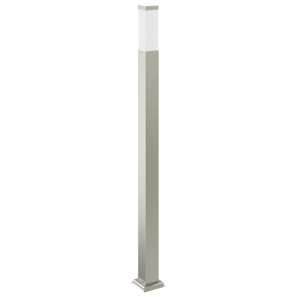 Sloupkové Svítidlo Se Senzorem A Zásuvkou 110 Cm Nerezová Ocel Ip44