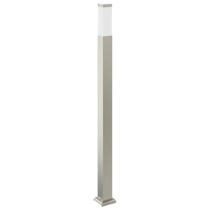 Sloupkové Svítidlo Se Senzorem A Zásuvkou 110 Cm Nerezová Ocel Ip44