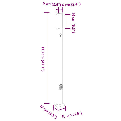 Sloupková Světla Se Senzorem A Zásuvkou 3 Ks 110 Cm Nerezová Ocel Ip44