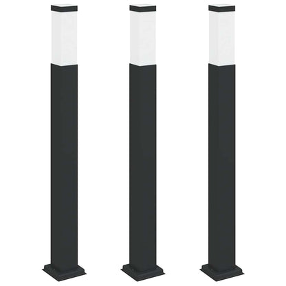 Sloupková Světla 3 Ks 80 Cm Černá Ip44