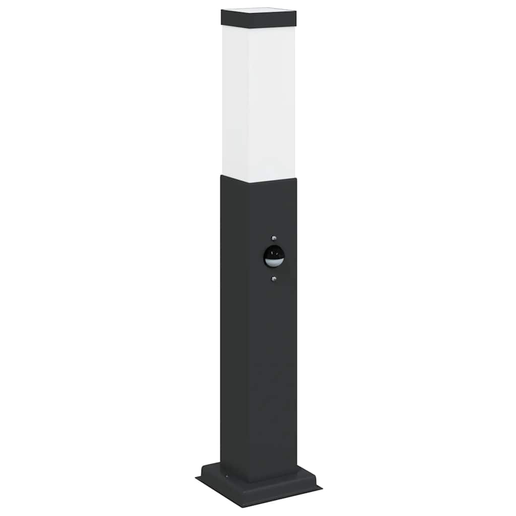 Sloupkové Svítidlo Se Senzorem 50 Cm Černé Ip44