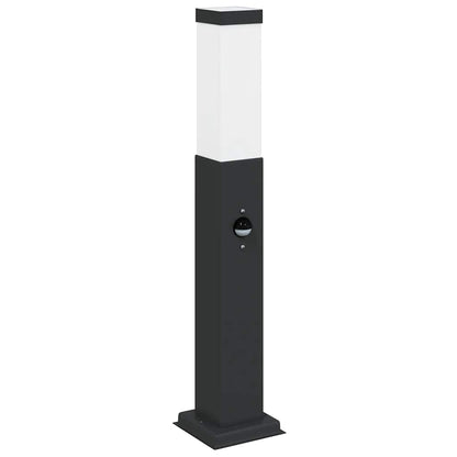 Sloupkové Svítidlo Se Senzorem 50 Cm Černé Ip44