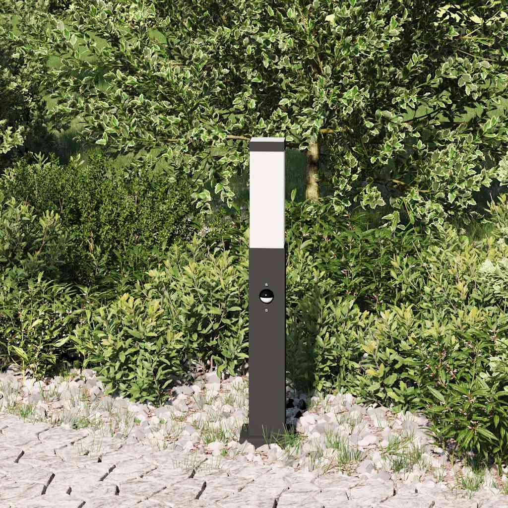 Sloupkové Svítidlo Se Senzorem 50 Cm Černé Ip44