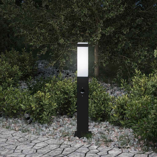 Sloupkové Svítidlo Se Senzorem 50 Cm Černé Ip44